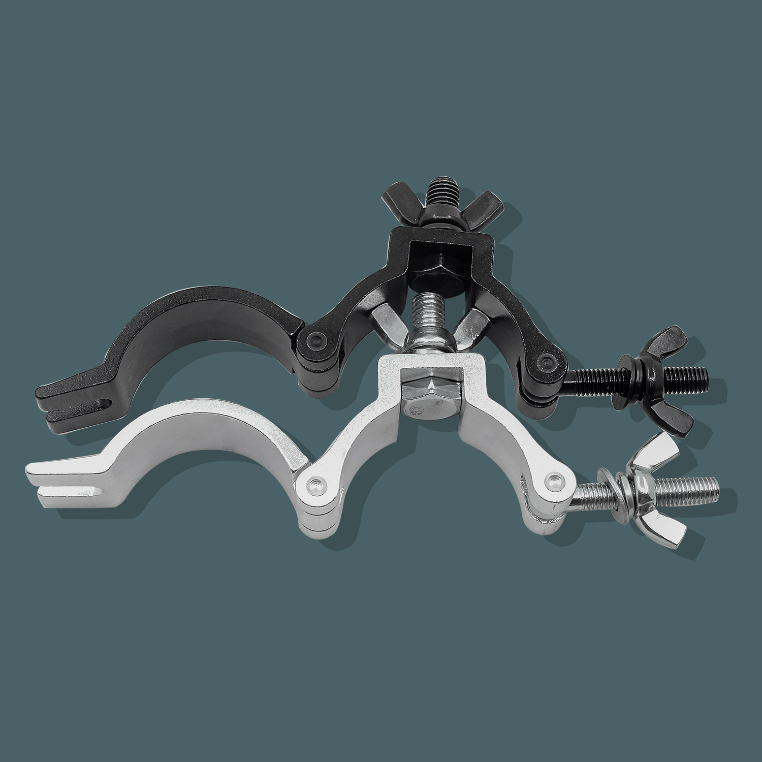 10 ピース/ロットalumimun合金舞台照明クランプハンガーフックブラケットヘビーデューティフックシアター照明 48-51 ミリメートル 100 キロステージライトフック