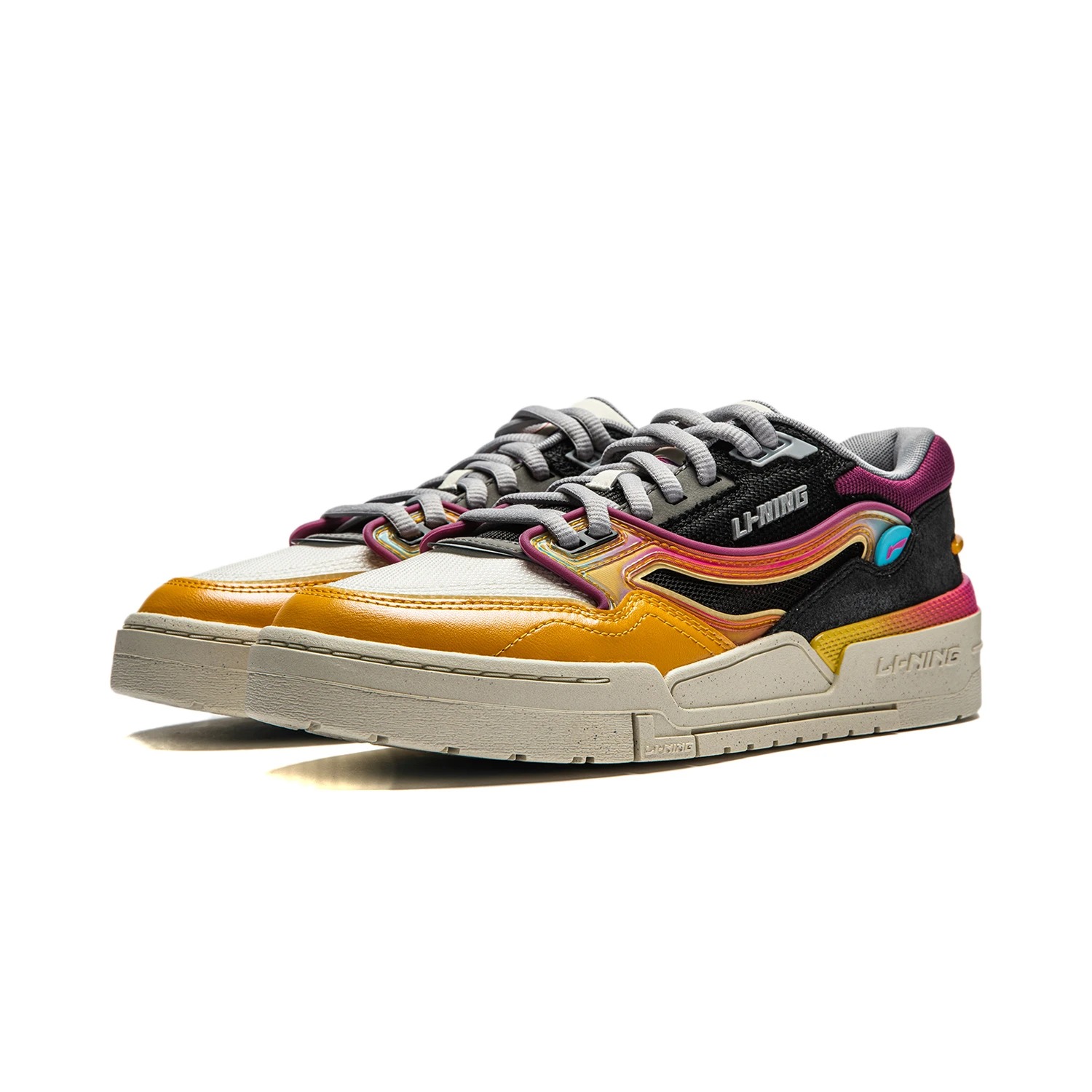 Li-Ning Männer 001 BTC Klassische Lifestyle Schuhe Kissen Stilvolle Bequeme Futter Tragbare Sportschuhe Freizeit Turnschuhe AGCU053