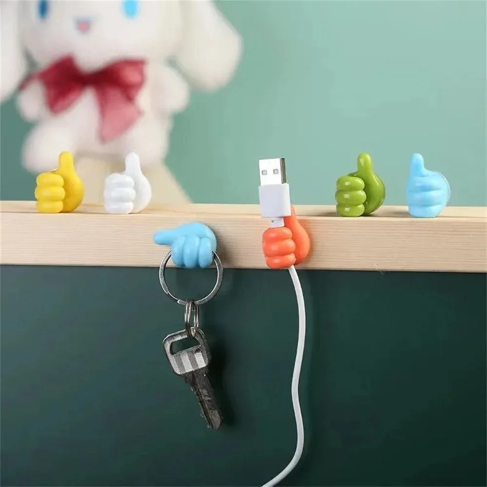 มือรูปยางผู้ถือแว่นตาสายไฟสายชาร์จ Self Adhesive MINI Hook Storage Organizer Gadget รถอุปกรณ์เสริม