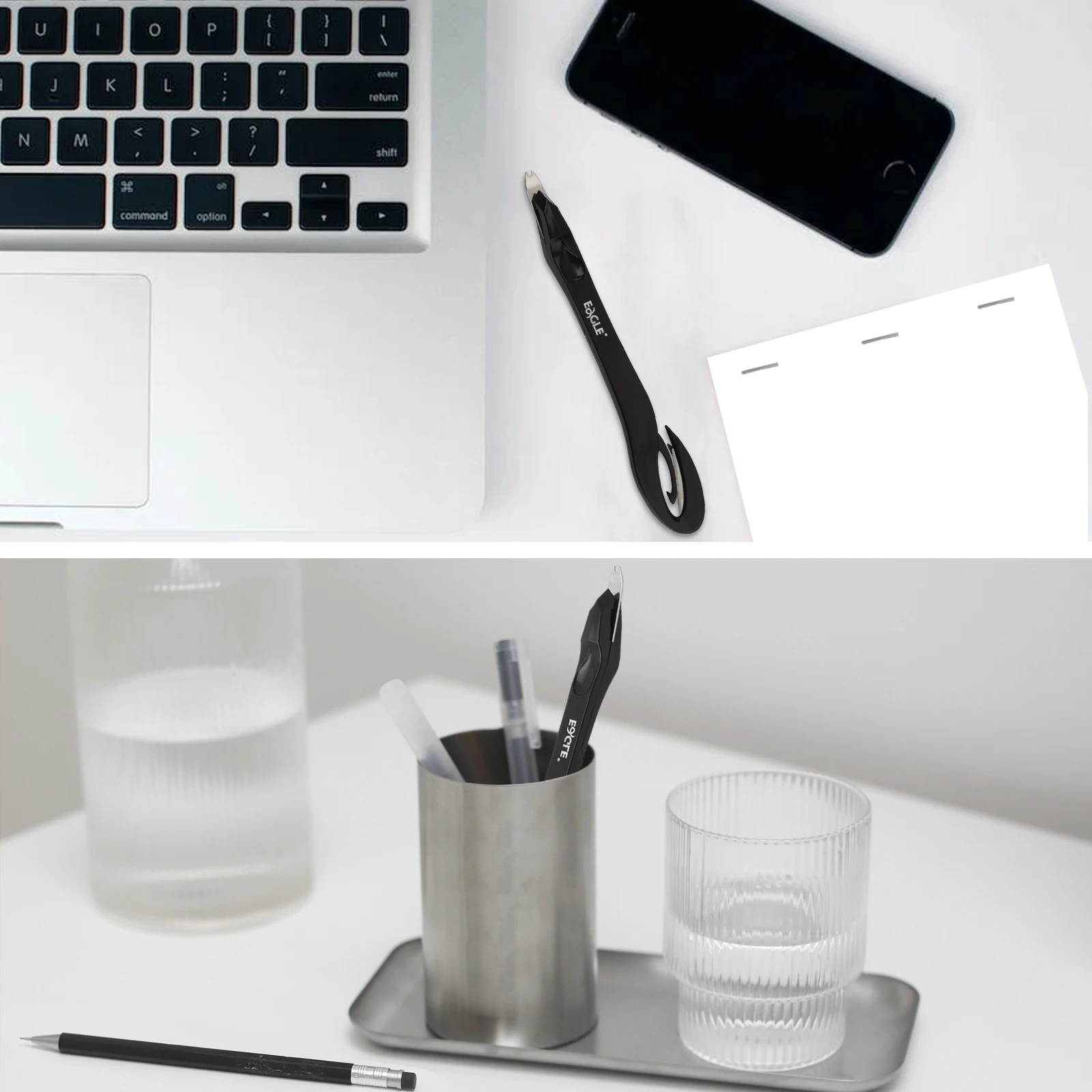 Eagle Letter Opener Envelope Mail Slitter，With Staple Remover， Safe Cutter Box Opener For Home Office Envelope