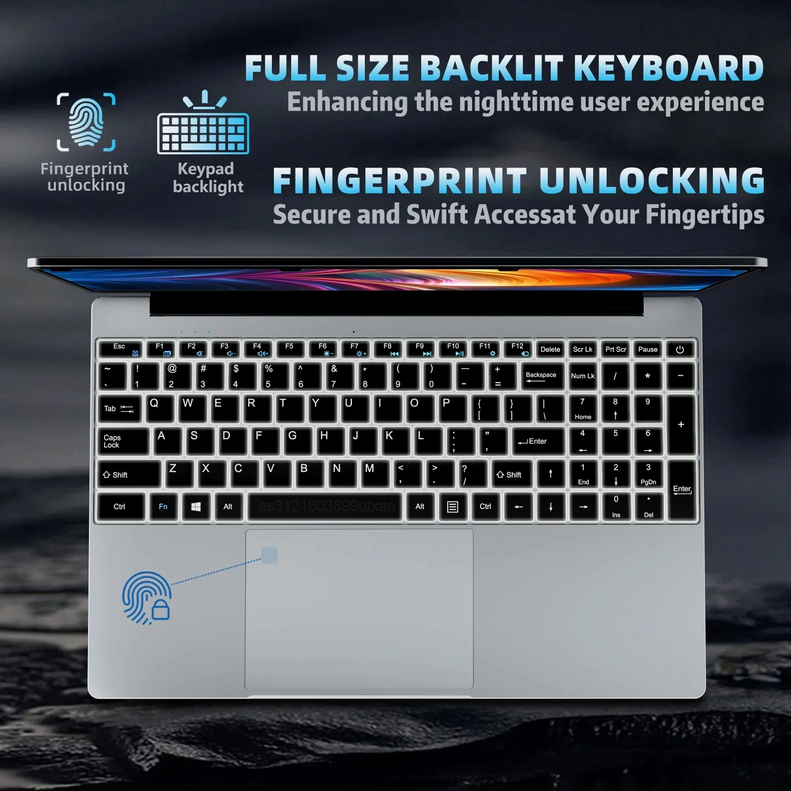 2025 NUOVO 15.6 "Laptop portatile 32 GB DDR4 2 TB SSD Intel N5095 W antindows11 Notebook PC Gamer Computer da ufficio con Fingerpri retroilluminato