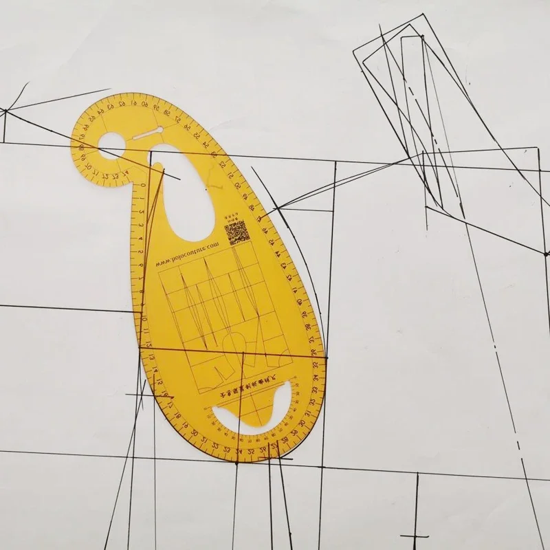 Führungs lineal zu Muster machen Modedesign Lineal Kleidung Kurve Armloch Lineal
