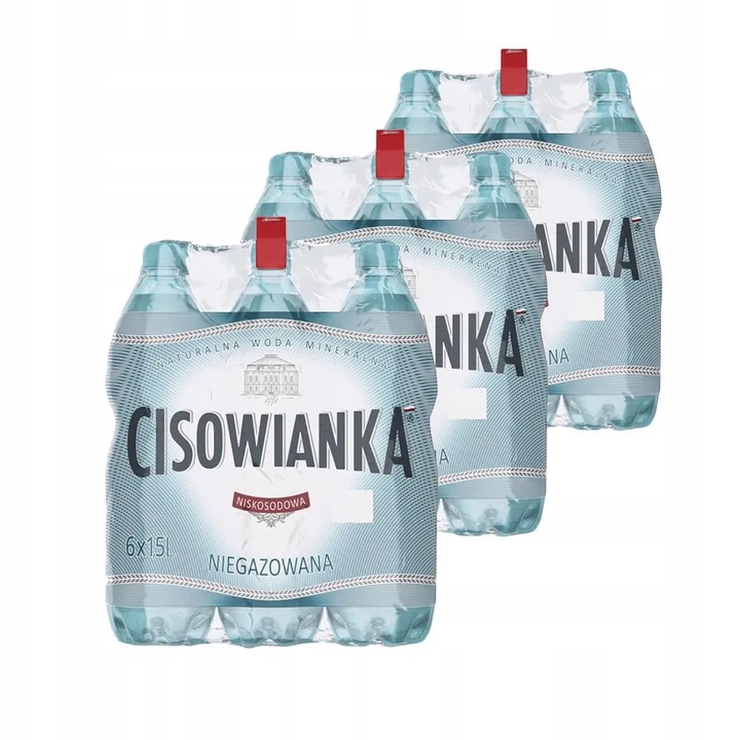 Cisowianka Naturalna woda mineralna niegazowana niskosodowa 1,5 l x 18 sztuk