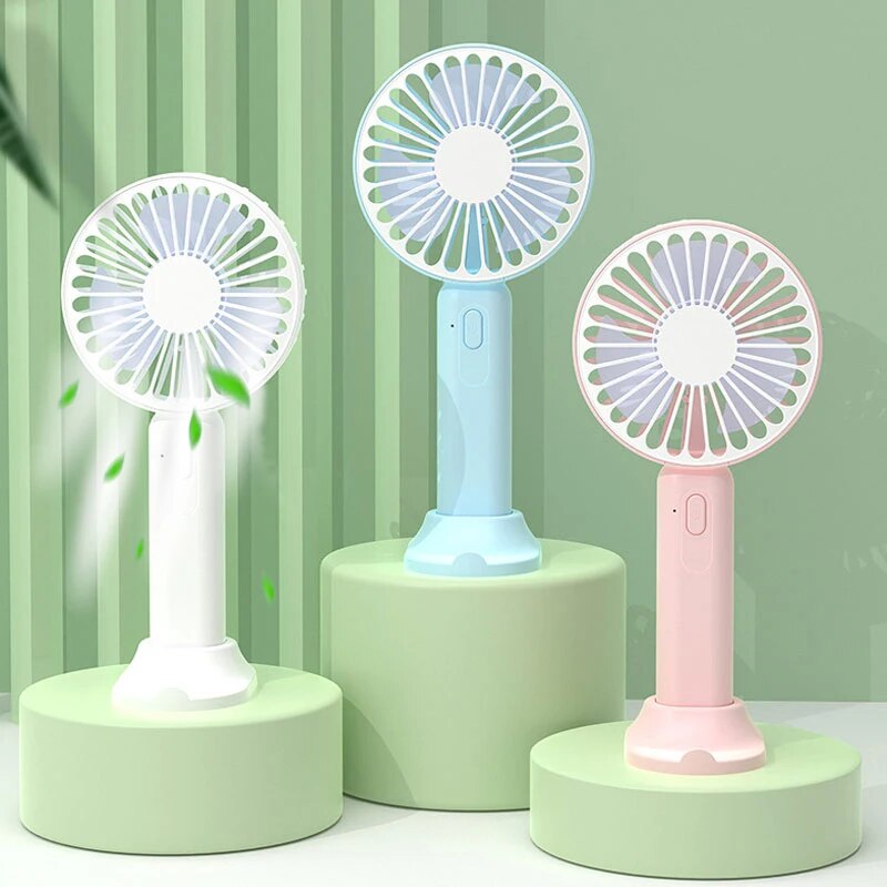 1pc Neue Tragbare Fan Büro Desktop Multifunktionale Klapp Kopf Kleine Elektrische Fan USB Mini Tragbare Hohe Wind Tasche Fan