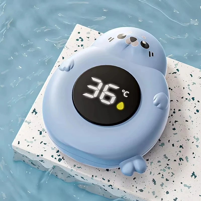 Baby-Badethermometer, Wannen-Temperaturüberwachung, heiß, kalt, wasserbeständig, Temperatur-Warnmonitor, verbesserter Sensor, LED-Anzeige