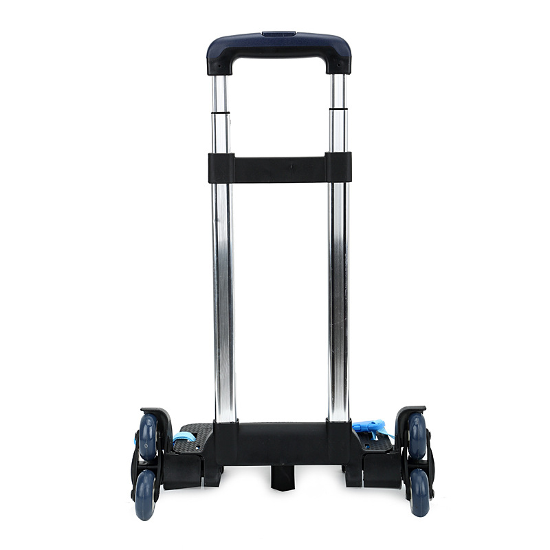 Ruedas de aleación de aluminio para niños, soporte de varilla de tracción, carro de rollo para mochila, bolsas escolares con ruedas, equipaje para niños, 6 ruedas