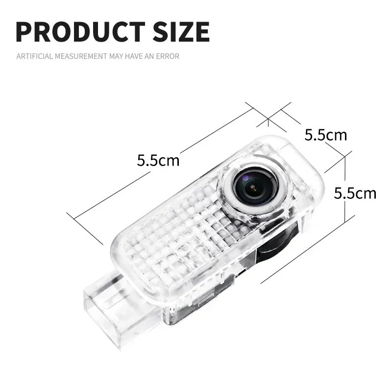 2pcs Car Door Welcome Lights Led Projector Lamps Decoration For Audi Sline A1 A3 A4 A5 A6 C5 C6 C7 A7 Q3 Q5 Q7 TT Etron B6 B7 B8