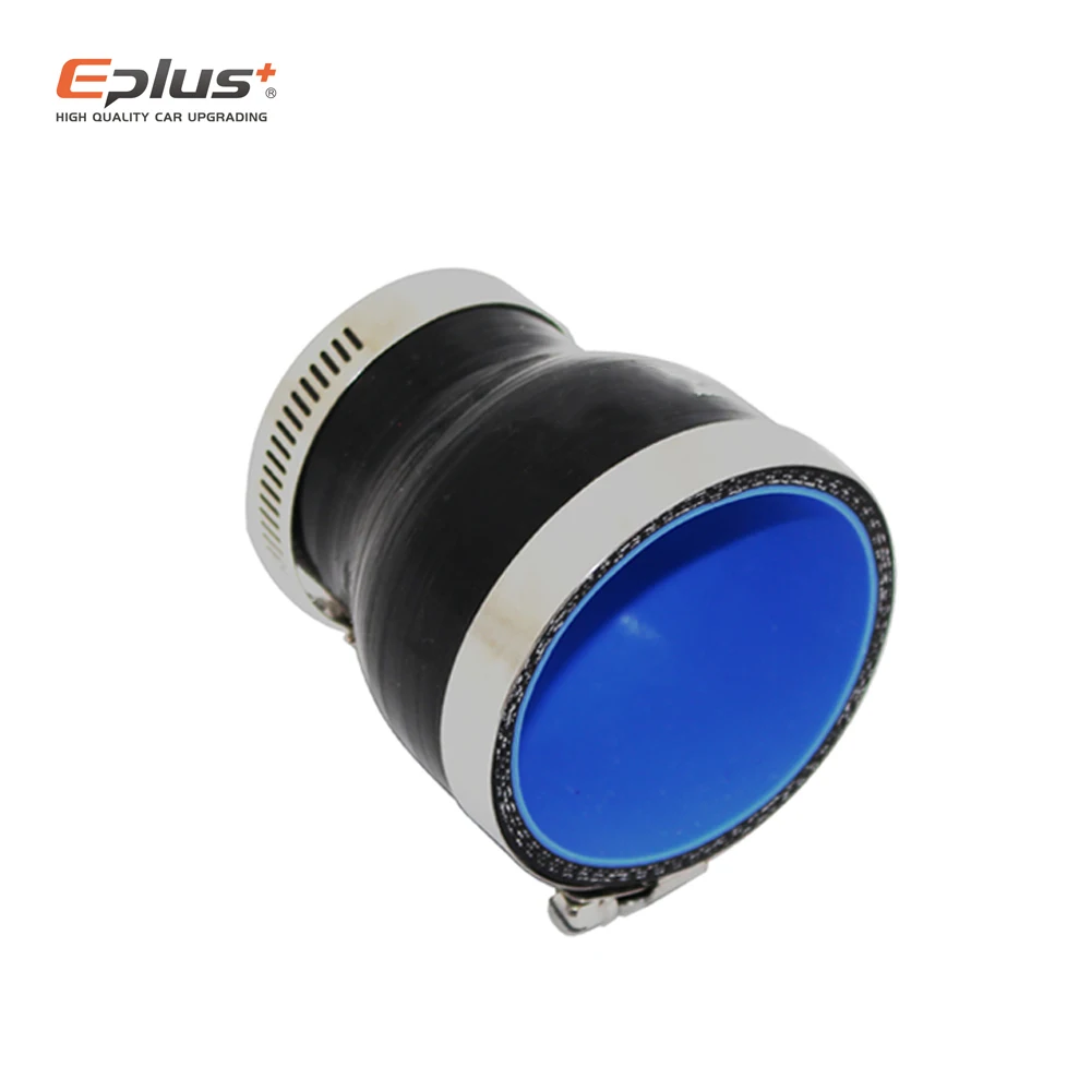 EPLUS Universal-Silikonschlauch, gerade, großer bis kleiner Anschluss, Auto-Ladeluftkühler, Turbo-Ansaugrohr-Kupplung, Schwarz, verschiedene Größen