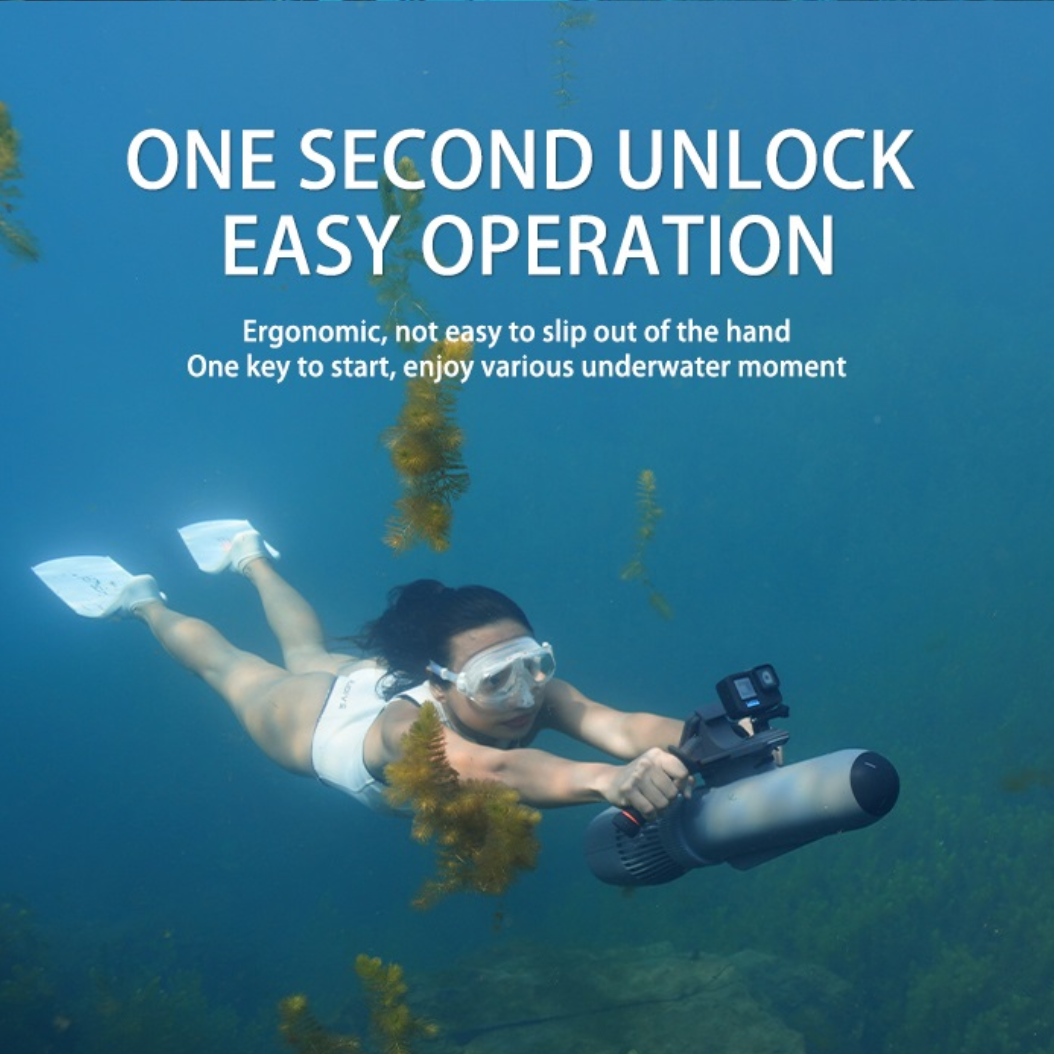 カヤック用電動水中モーター,無料の水泳帽,スキューバダイビング用ゴーグル,シーダイビングスクーター,700W, 16Ah