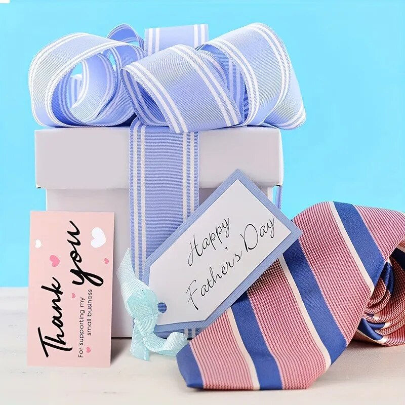 50 Stück/Packung rosa Dankeskarte zur Unterstützung von Geschäftspaket-Dekoration „Wunderschöne Dankes“-Visitenkarte, handgefertigt mit Liebe