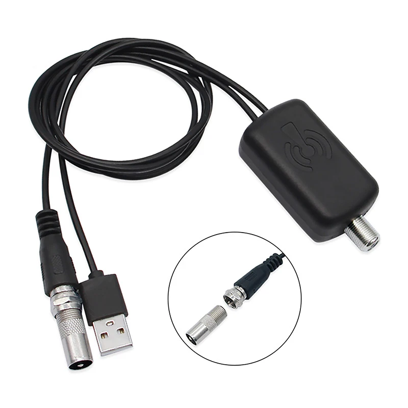 Amplifier antena HDTV, 45-862 MHz 50cm HDTV 4K kebisingan rendah penguat sinyal TV UHD aksesoris Televisi