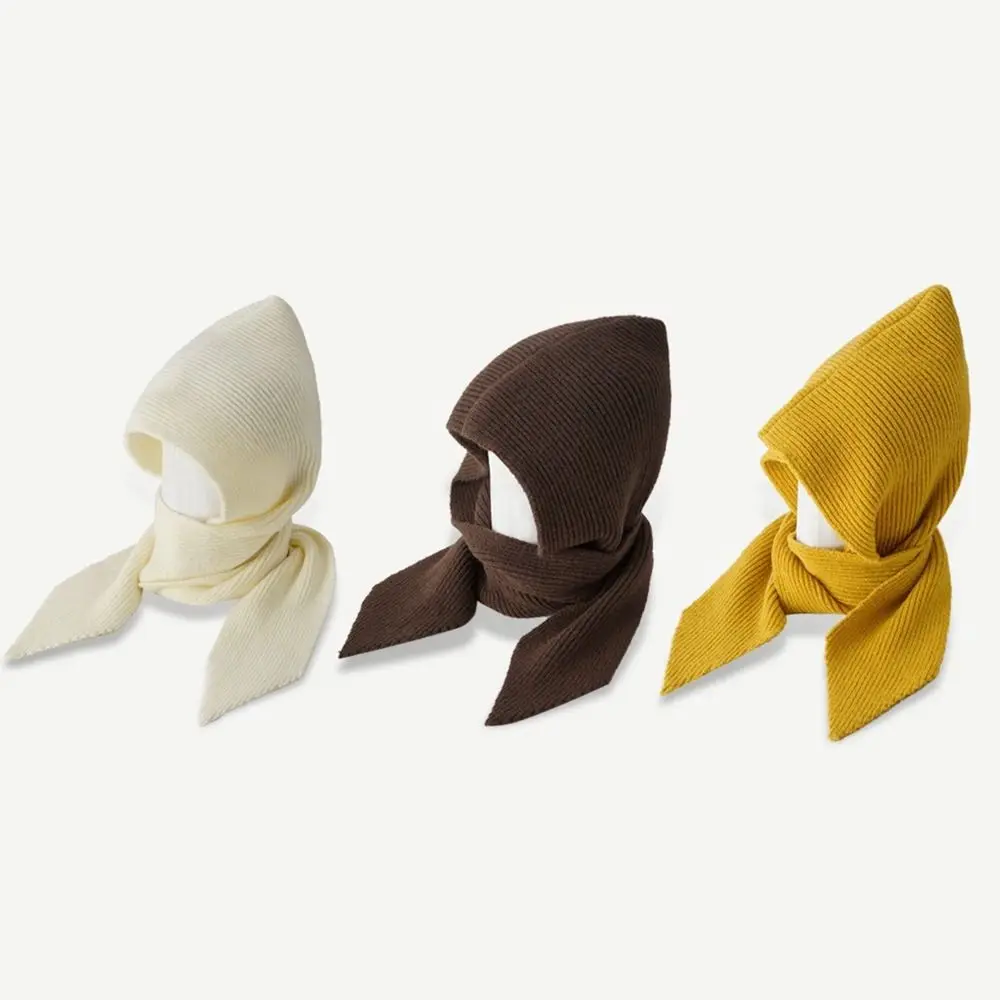 New Knit Hat sciarpa Set berretti più caldi con cappuccio berretti berretto lavorato a maglia antivento donna ragazza