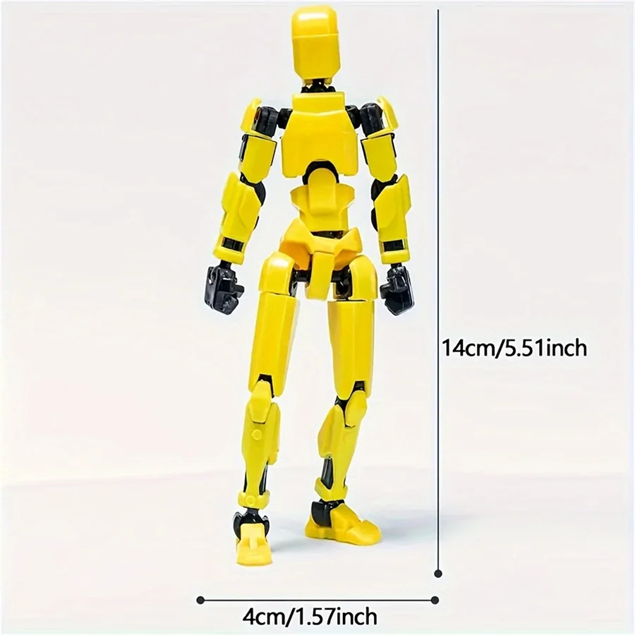 1pc マルチジョイント多関節人形、さまざまな武器を備えた彫像人形モデルおもちゃ、全身モバイルロボット (自己組み立てが必要)
