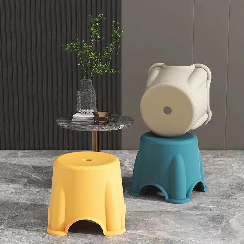 Plastic small stool household stackable thickened stool sofa stool tea