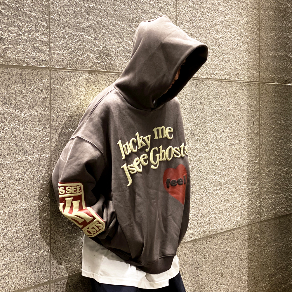 Frog drift-ropa de calle para hombre, marca de moda CPFM KANYE, sudaderas con capucha estampadas de espuma holgada de gran tamaño, Sudadera con capucha Unisex