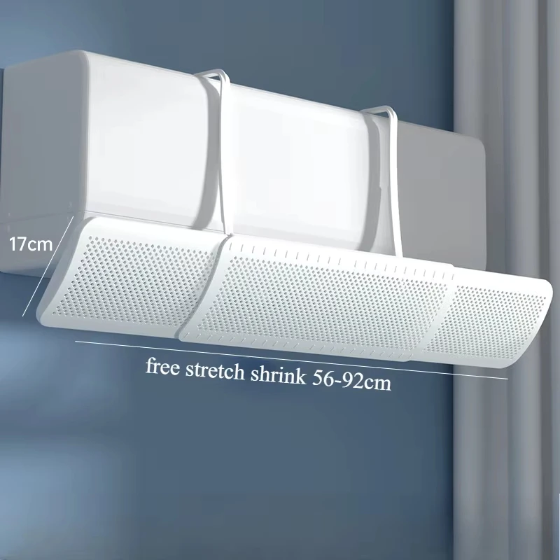 Air Conditioning Wind Shield Anti Direct Blowing Scalable Adjustable Wind Guide Cover Outlet Baffle Windshield Dust Cover