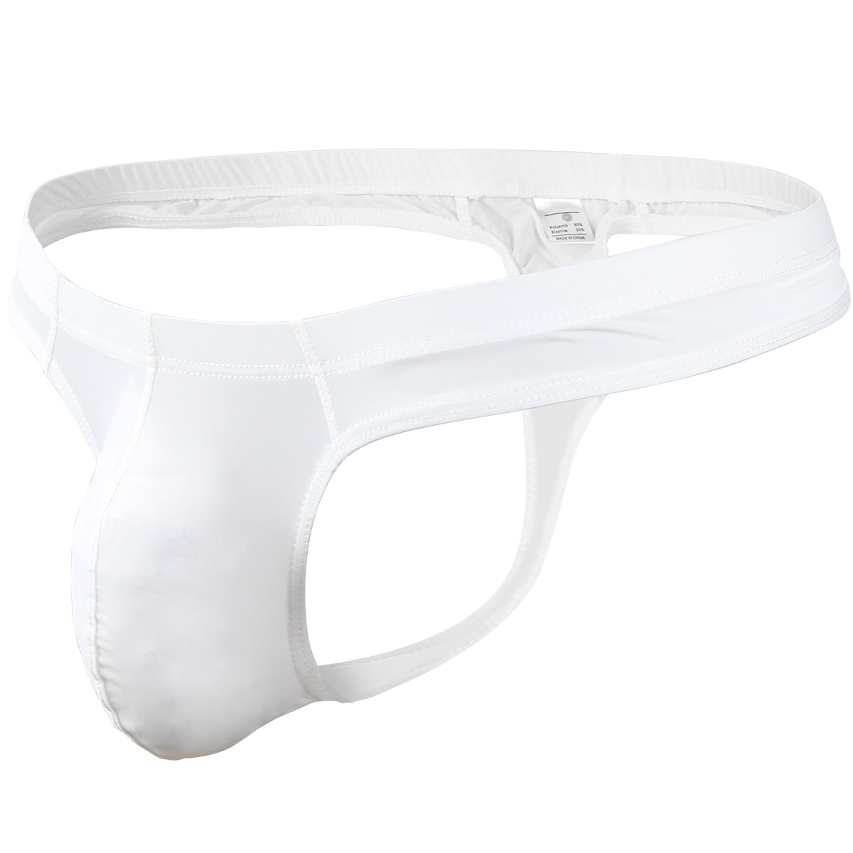 Mężczyźni solidne stringi g stringi bielizna lodowy jedwab seksowny gej sissy tanga hombre Jockstrap penise bag oddychająca cienka bielizna męska