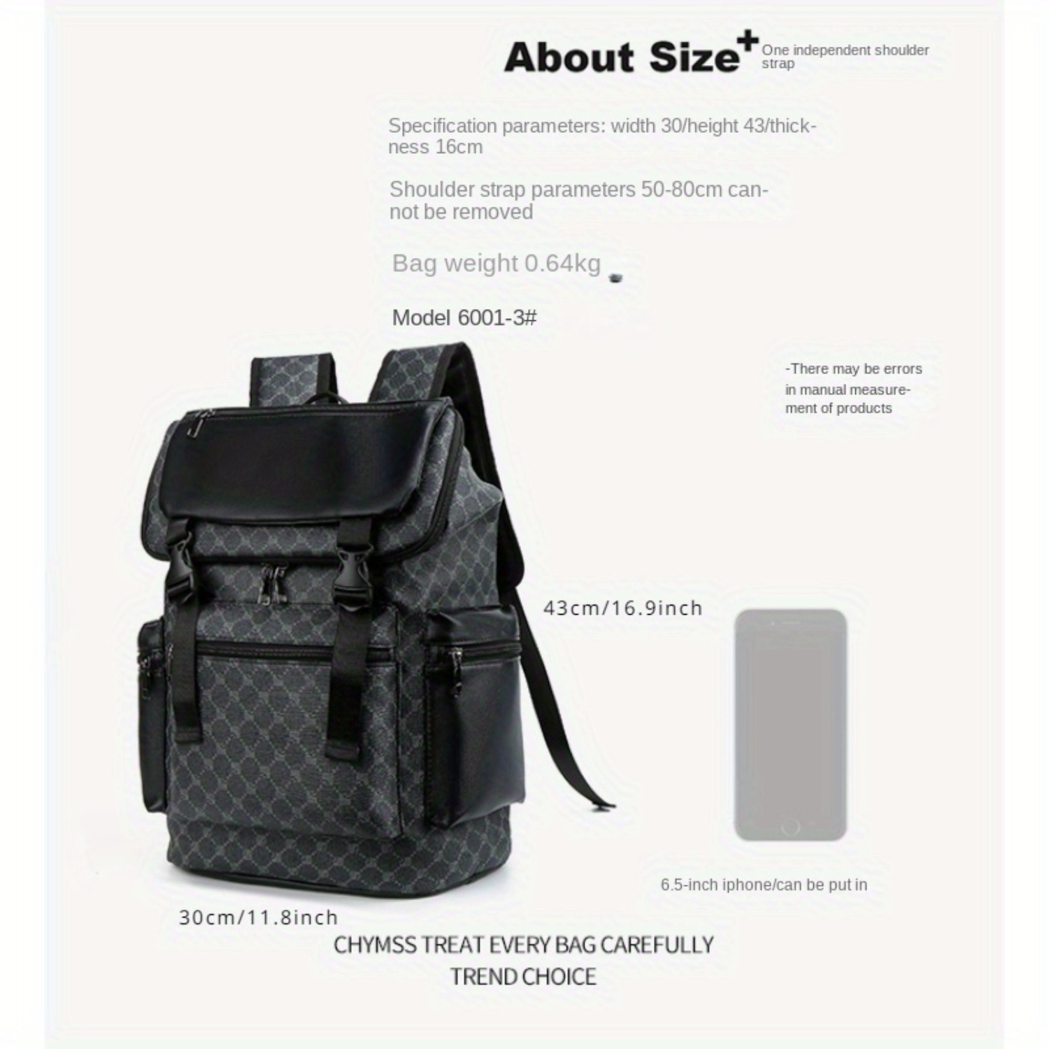 Large Capacity PU Leather Laptop Backpack - Multi-Functional College Bag with Stylish Design - Ideal for Travel & Daily Use