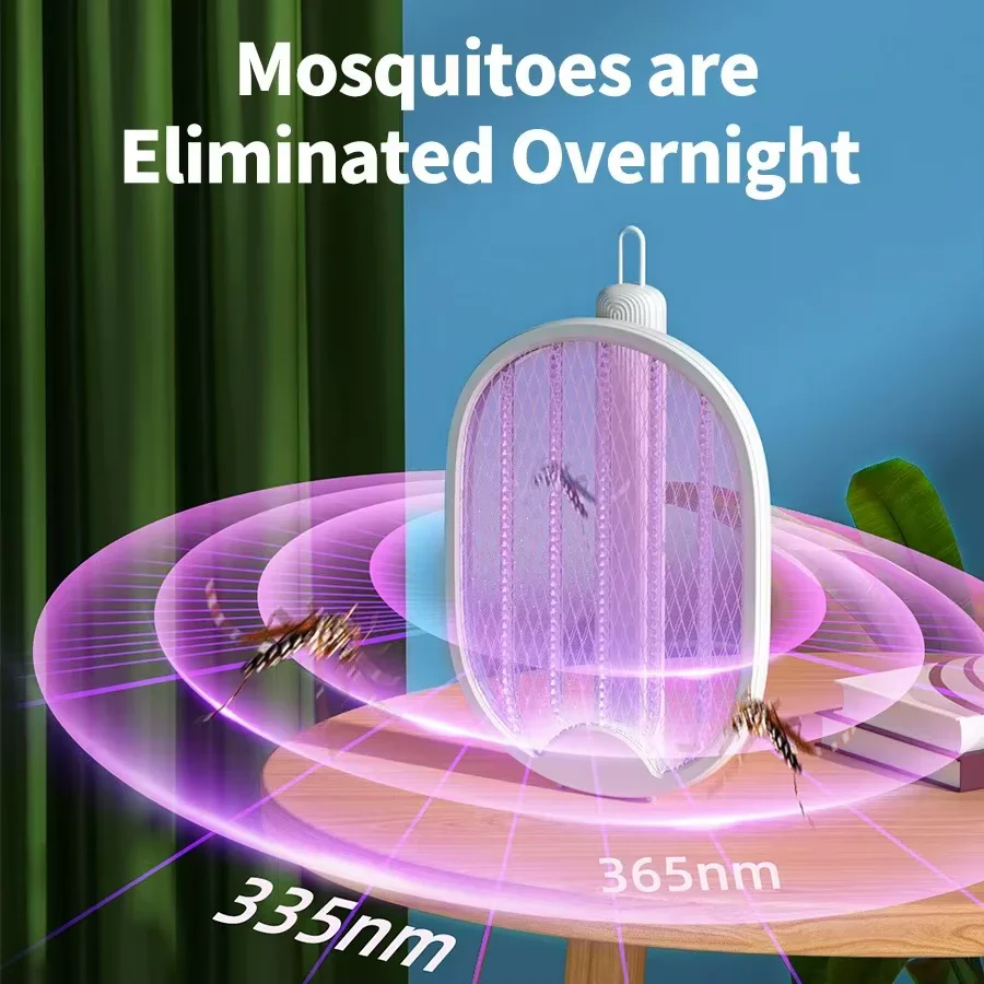 折りたたみ式電気蚊キラーザッパー Raqueta Mata Electrico USB 充電式 Zanzare Mata Fly Tue Mouche de Anti Mosquitos