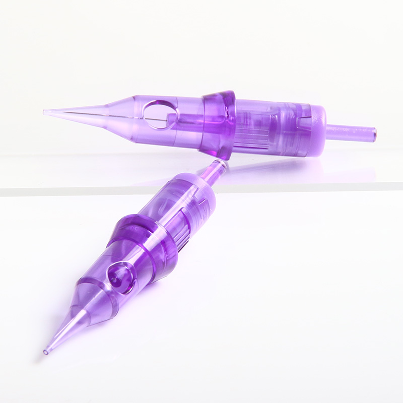 10pcs Tattoo Makeup Cartridge For Tattoos Pen Gun Machines Disposable 0.30MM Pink Sterilized Safe Single Needles