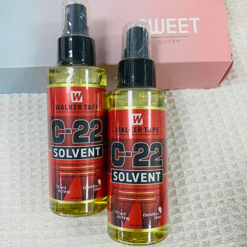 C-22/ขวดตัวทําละลายสเปรย์Removerสําหรับวิกผมลูกไม้ToupeeกาวRemoversวิกผมกาวRemoverสําหรับเทปต่อผม