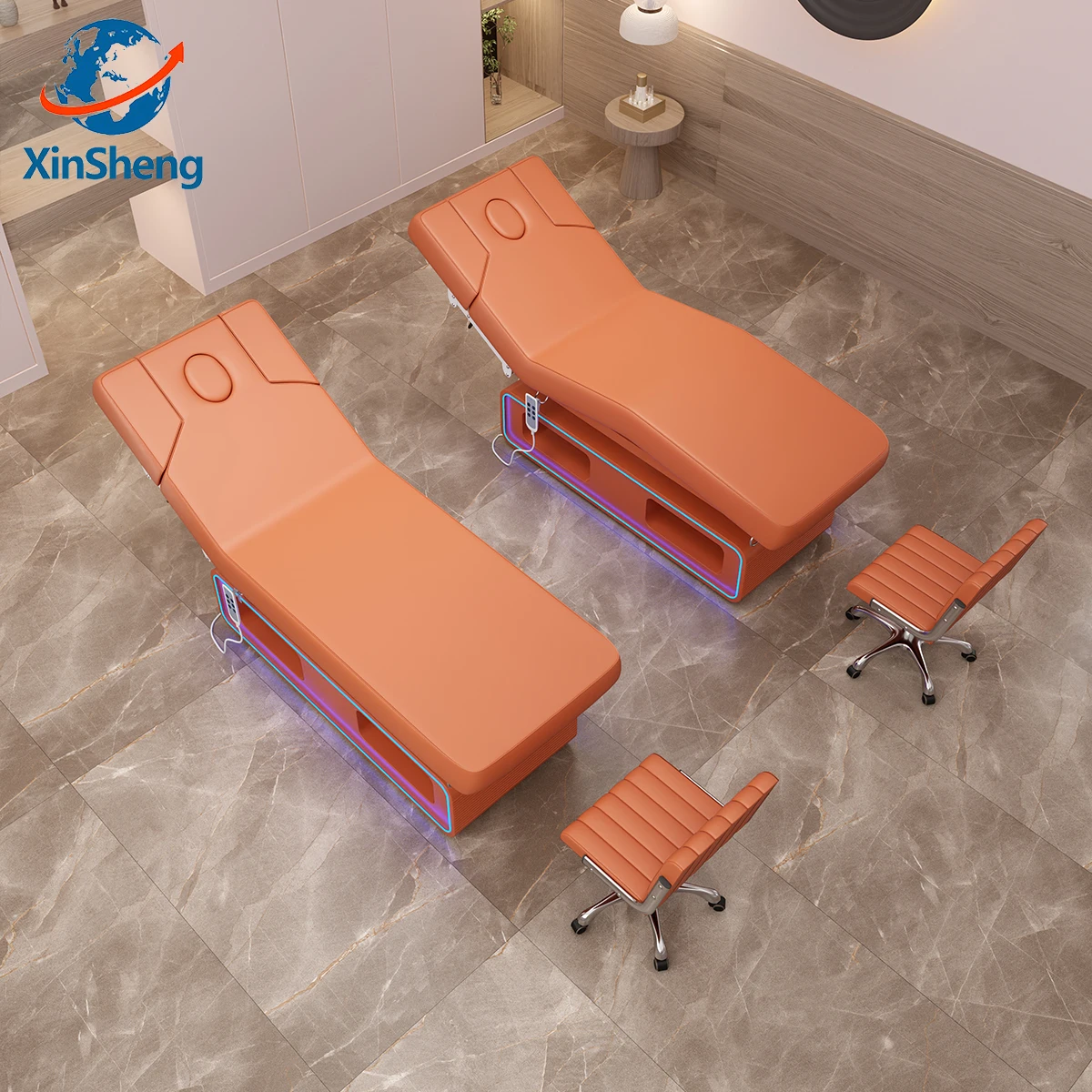 XingSheng lit de beauté du visage à levage électrique lits de cils chaise de Salon de beauté Table de Massage meubles réglables chaises de canapé-lit