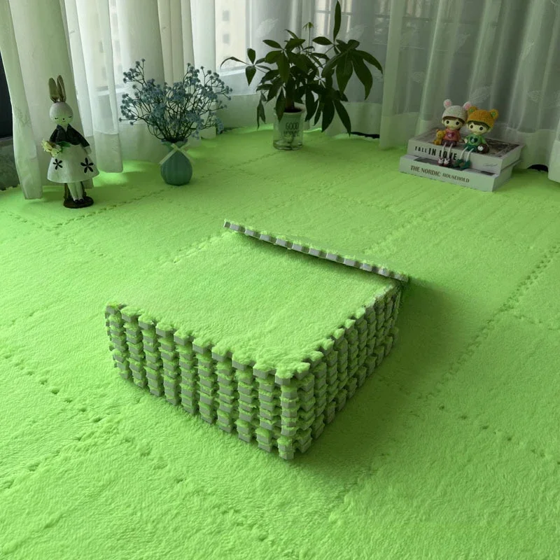 4–20 Stück Baby-Plüsch-Aktivitätsspielmatte, EVA-Schaum, weiche Spielmatte, BPA-frei, wiederverwendbar, waschbar, rutschfest, wasserdicht, Puzzle-Nähmatte