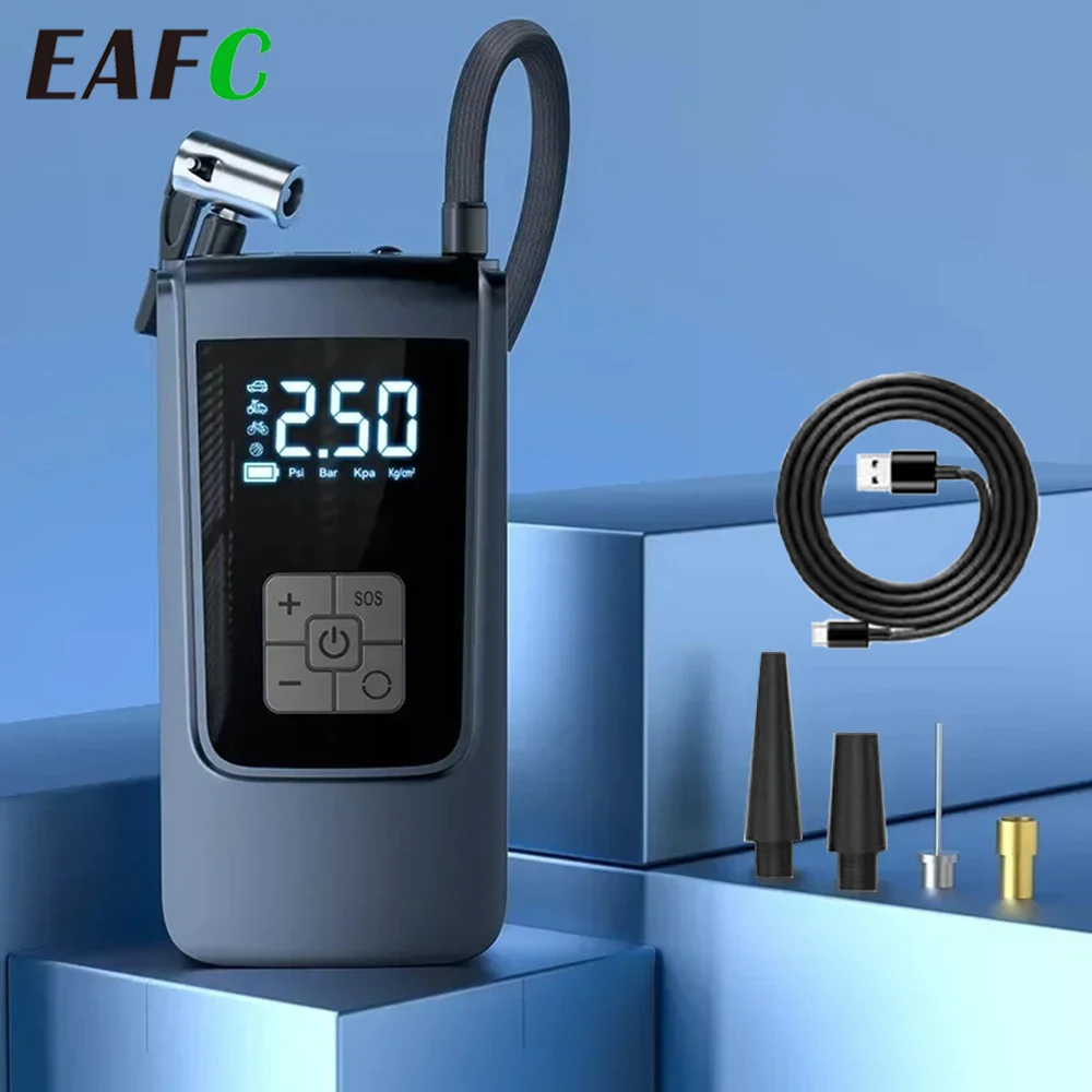 EADavid-Compresseur d'air portable, pompe à air pour voiture, gonfleur électrique, moto, vélo, 150PSI