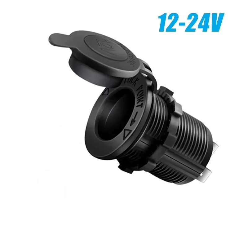 Auto-Zigarettenanzünder-Buchse, 12 V-24 V, wasserdichter Stecker, Marine-Yacht, Motorrad, LKW, Wohnmobil, ATV, Steckdosenadapter, kabellos, kein L