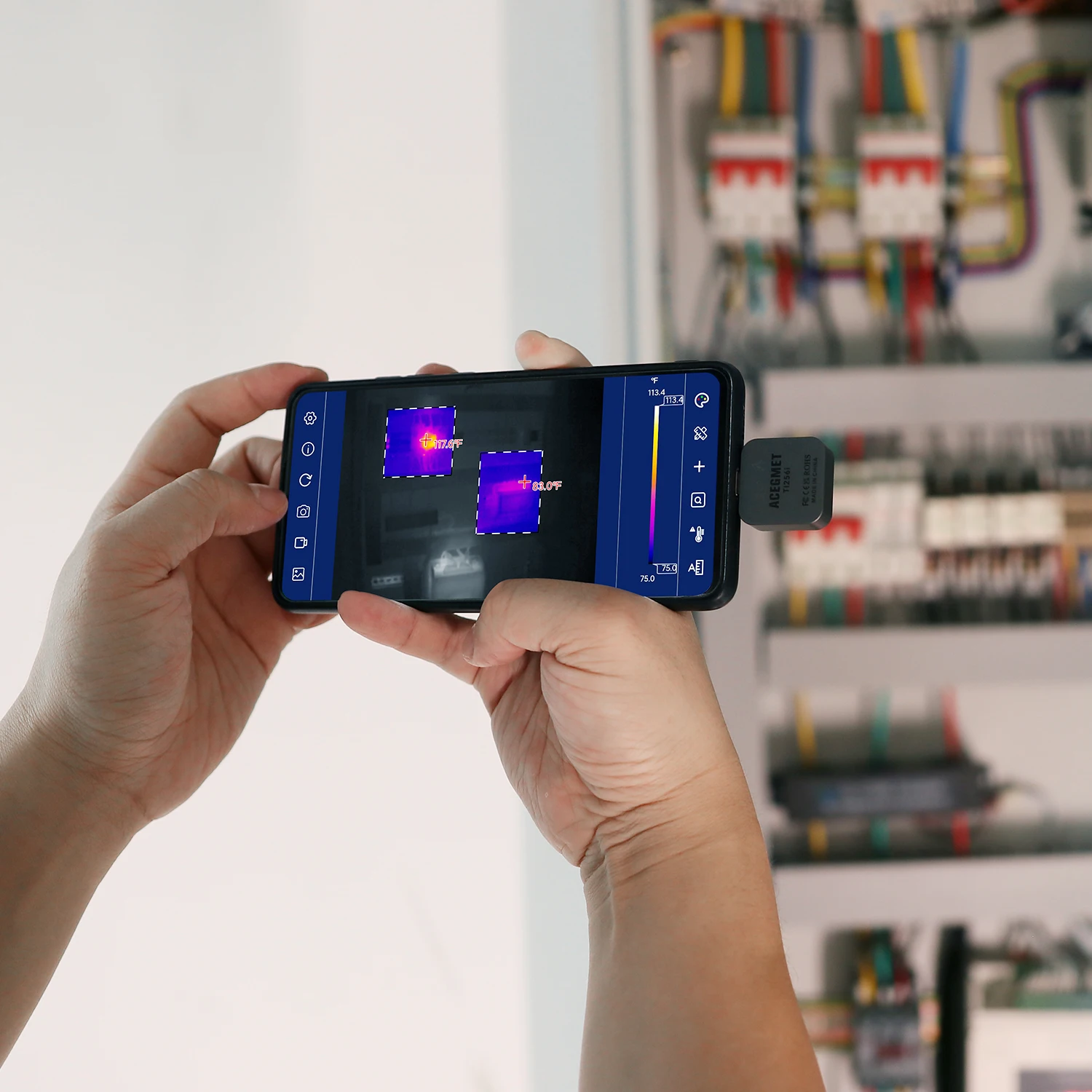 ACEGMET Tr256i Thermal Camera Module 256*192 For Android & Windows Os,for Mobile Phone Reapir High Resoltuion Pcb Maintenance