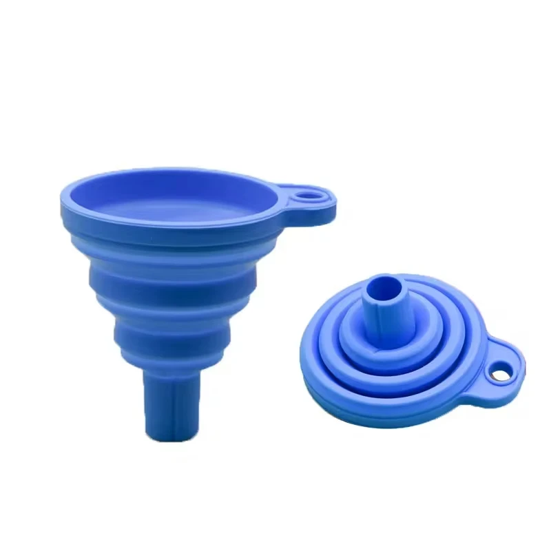 Embudo de motor para coche, embudo Universal de silicona para líquido, lavadora, cambio de líquido, embudo de cambio de gasolina y aceite de motor portátil plegable
