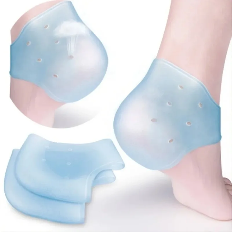 Protetor de calcanhar em gel, 2 peças, para fascite plantar, tendinite de aquiles, esporão óssea, pés doloridos, alívio da dor, ferramentas de pedicure