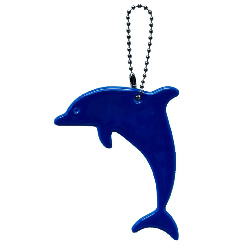 Śliczny delfin odblaskowy brelok do kluczy samochodowych breloki do kluczy akcesoria do toreb na kurtkę plecak wózki inwalidzkie wózki inwalidzkie