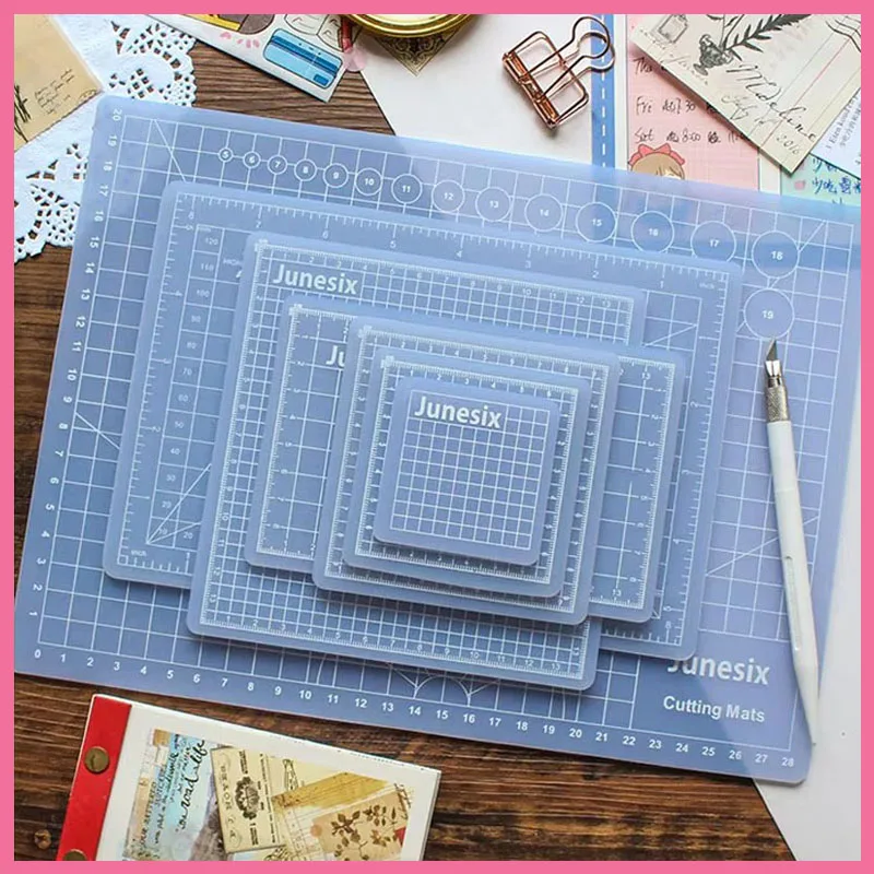 A3/A4/A5 Cutting Mats Translucent  Pvc Grid Lines Self Healing Cutting Board Tool Fabric Leather Paper Craft Diy Tools Plate Pad