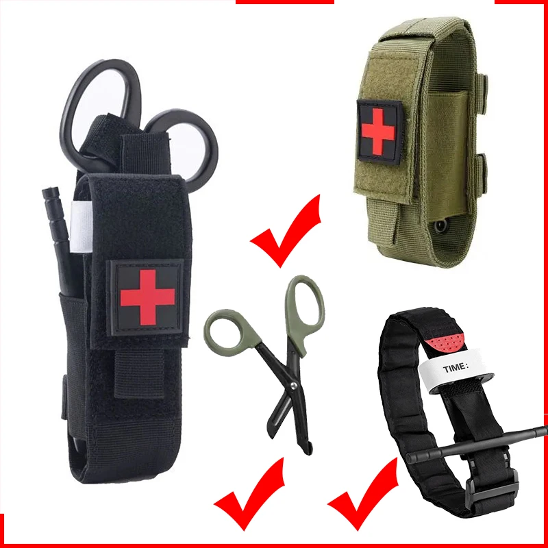 Torniquete militar de exploración para acampar al aire libre, supervivencia al aire libre, torniquetes de combate táctico, cinturón de emergencia médica giratorio