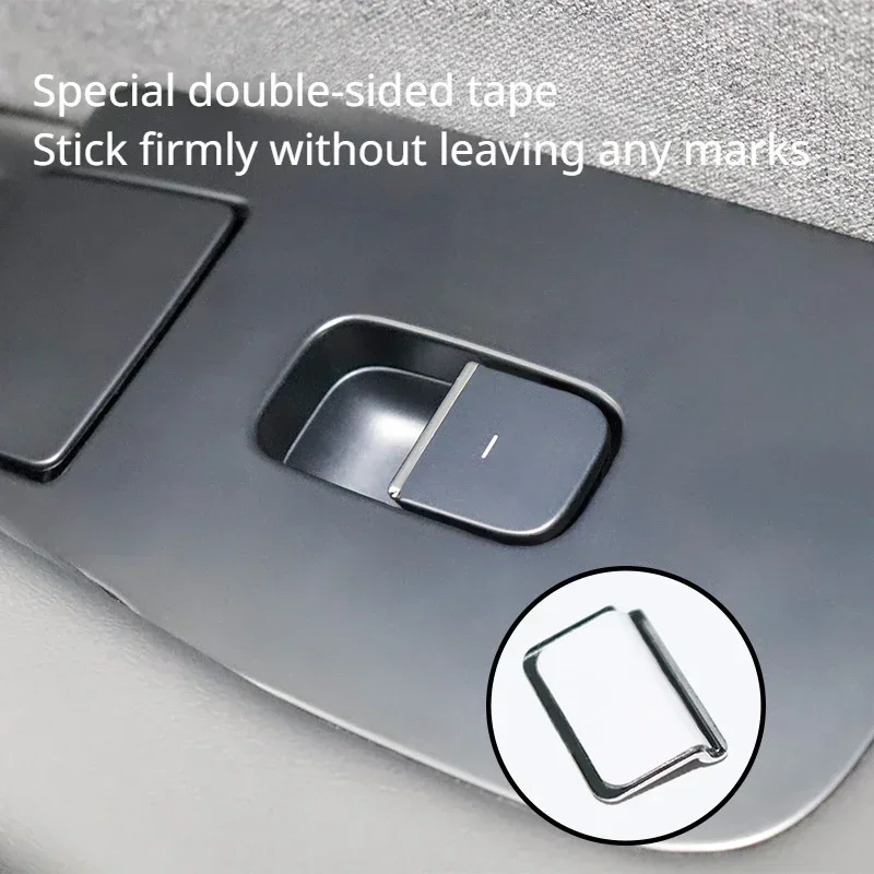 Window Switch Button Cover Window Lift Button Patch Trim for Tesla Model Y LAUNCH/Juniper/3/3+ Highland ABS Accessories 7pcs