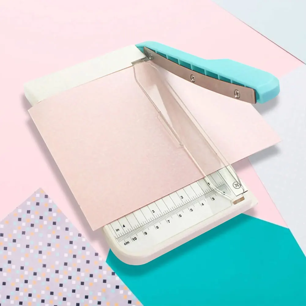 Cortador de papel de 4x6 pulgadas, máquina de corte de fotos, tarjeta de etiqueta, proyecto de artesanía fotográfica, suministros de oficina antideslizantes, 1 unidad