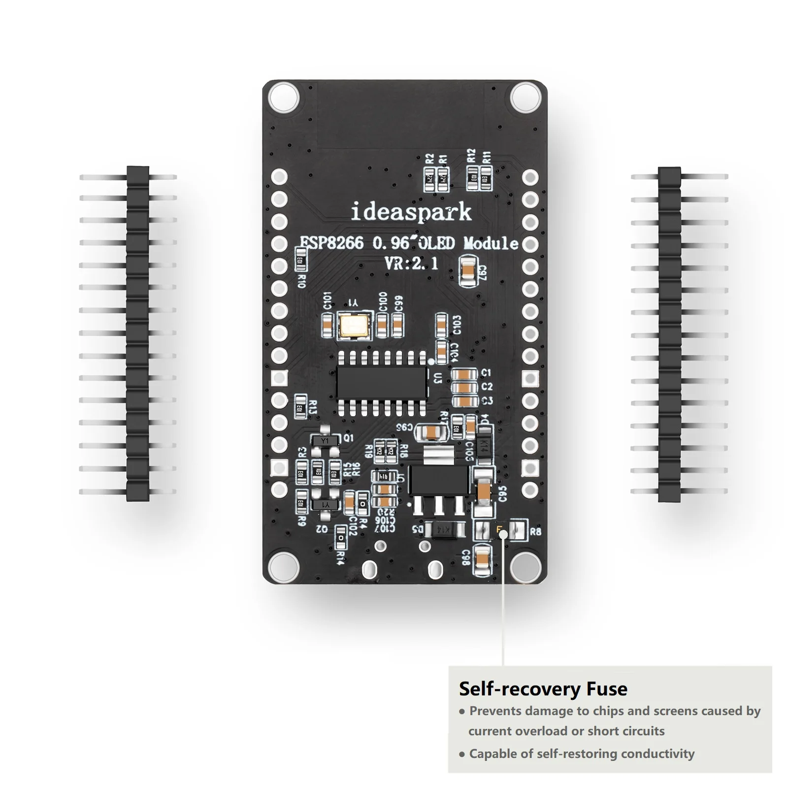 NodeMCU ESP8266 Development Board with 0.96‘’ OLED Display,CH-340,ESP-12E WiFi Module,Micro USB for Arduino/Micropython ESP8266