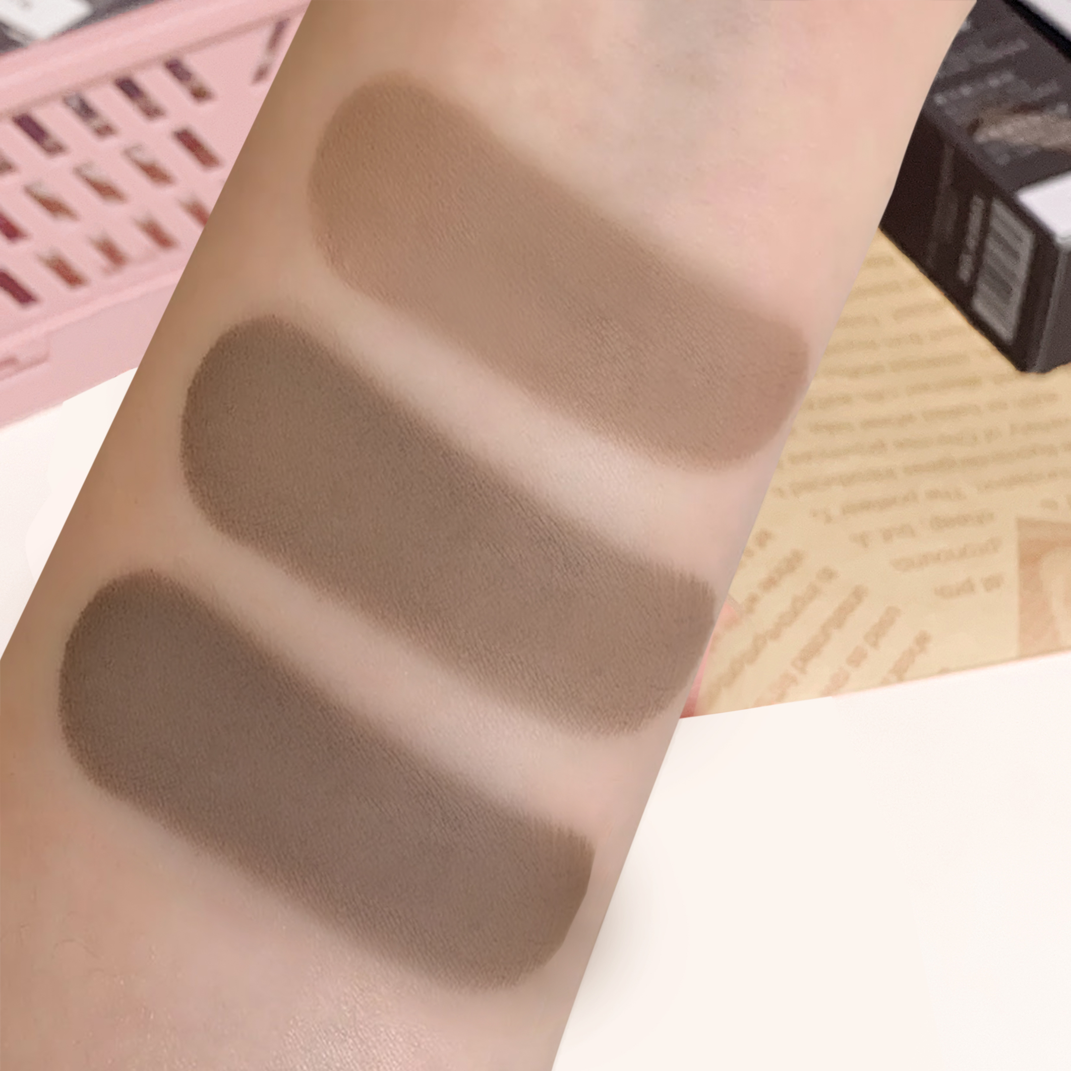 Polvo de sombra para línea de cabello: tanto para hombres como para mujeres, el bolígrafo de esponja corrector llena de raíces del cabello, resistente al agua y duradero, cabello perfecto