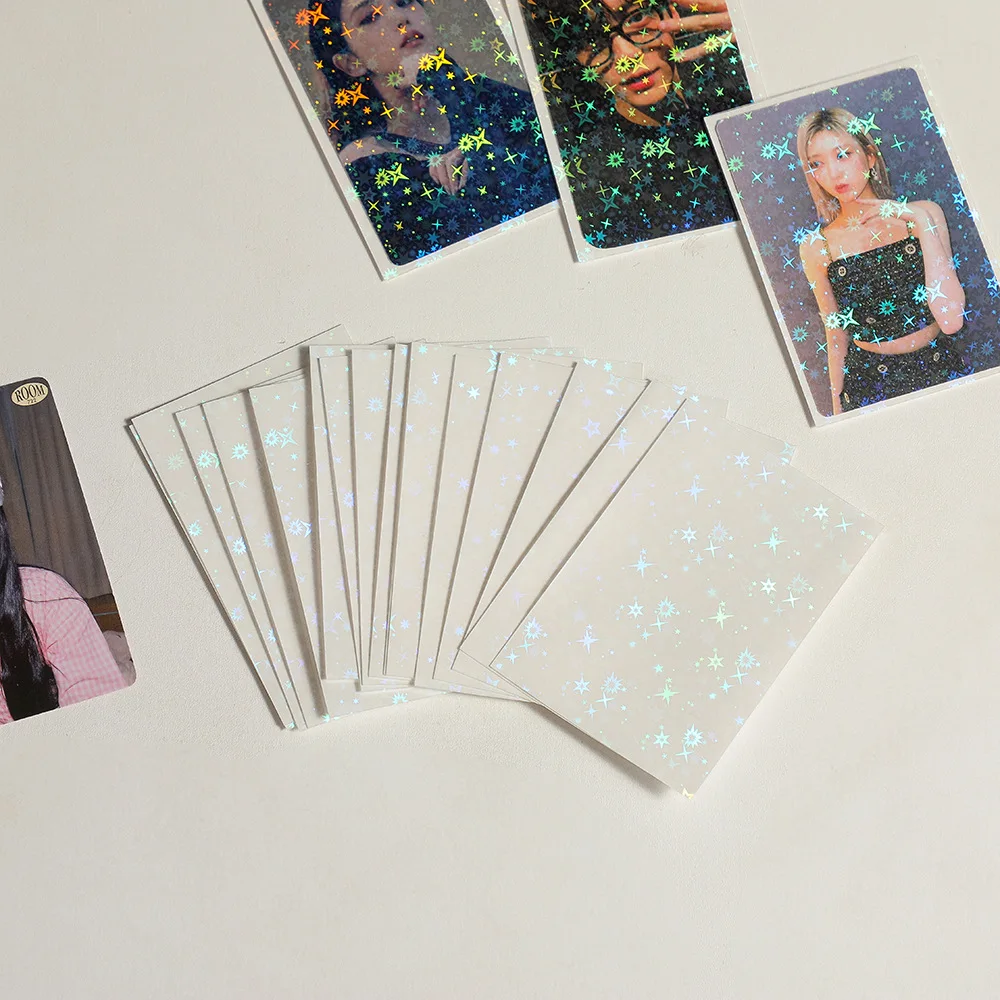 Laser Star 3 นิ้วการ์ดฟิล์ม Photocard ผู้ถือ Star Chasing การ์ดอัลบั้ม Double Layer กรณีป้องกันนักเรียน Self พิมพ์กรณีบัตร