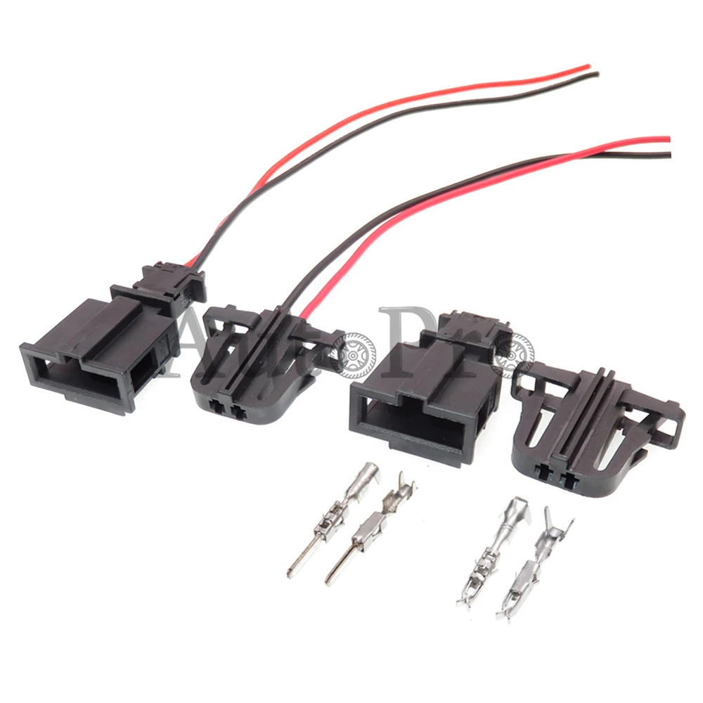 Conector de cable eléctrico con 2 orificios para altavoz, conector sin sellado para VW, Audi 3B0972712, 1J0971972, 1 juego