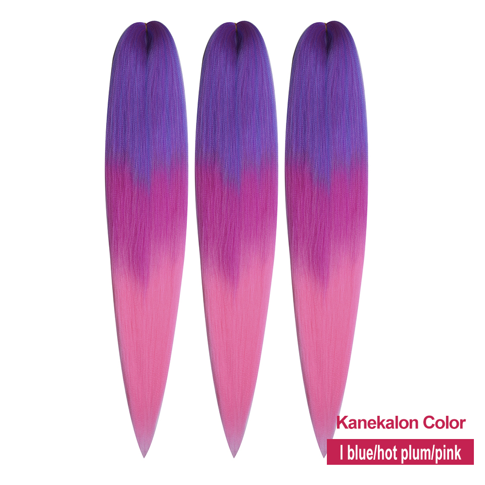 ミスローラ合成カネカロン髪 3 個ジャンボ三つ編み 22 インチ 60 グラム焼きストレートヘアエクステンション事前ストレッチ卸売