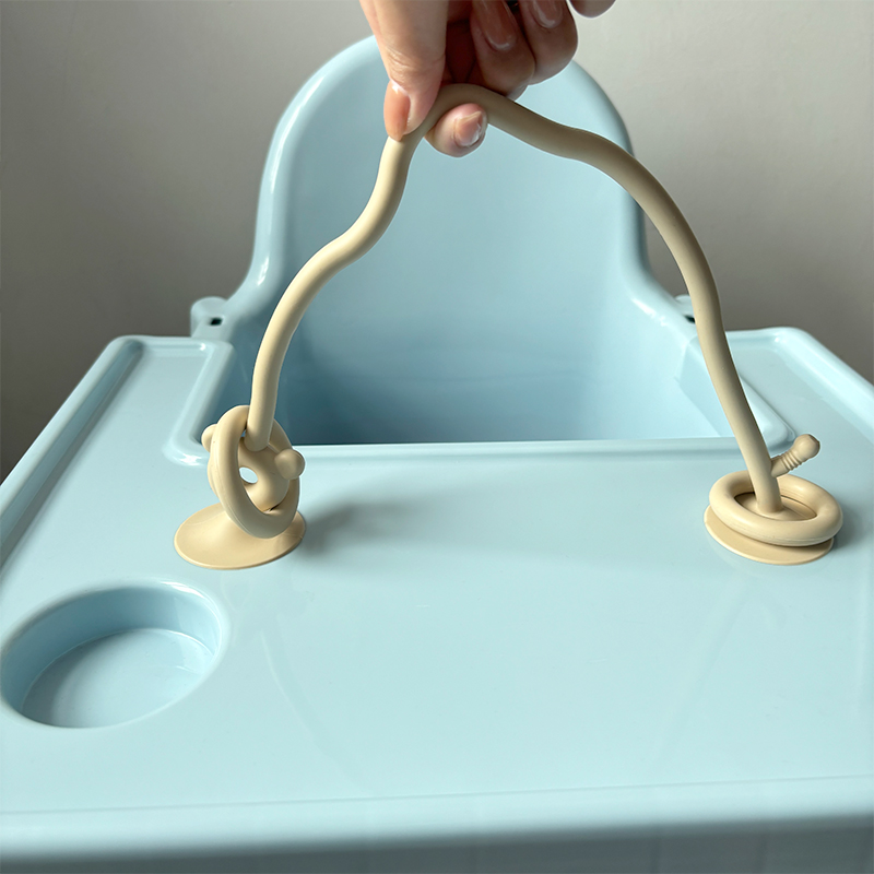 1 Uds. Juguetes de mesa de silicona para niños, juguetes de juego de rompecabezas de educación temprana para bebés envueltos con cuentas