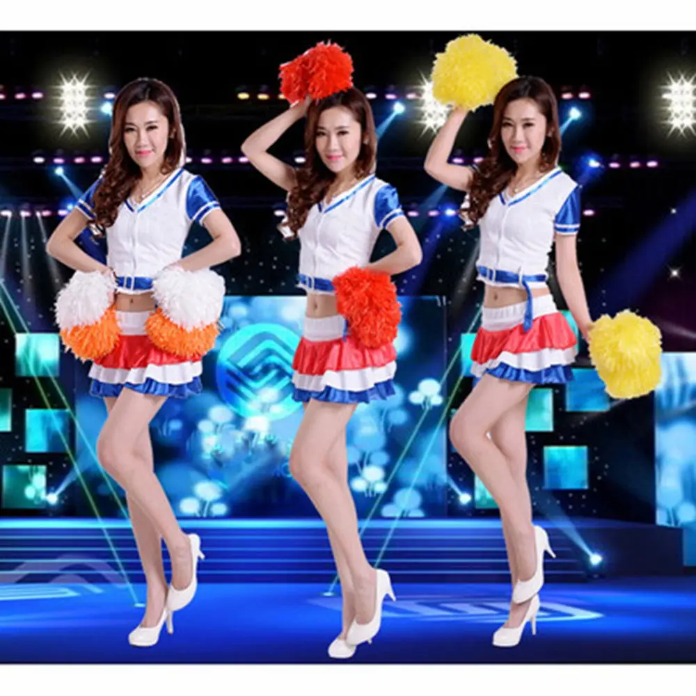 เชียร์ดอกเชียร์1คู่ปอมปอมปอมเกมบอลสำหรับใส่เต้นอุปกรณ์การแข่งขันกีฬาราคาถูกใช้งานได้จริง