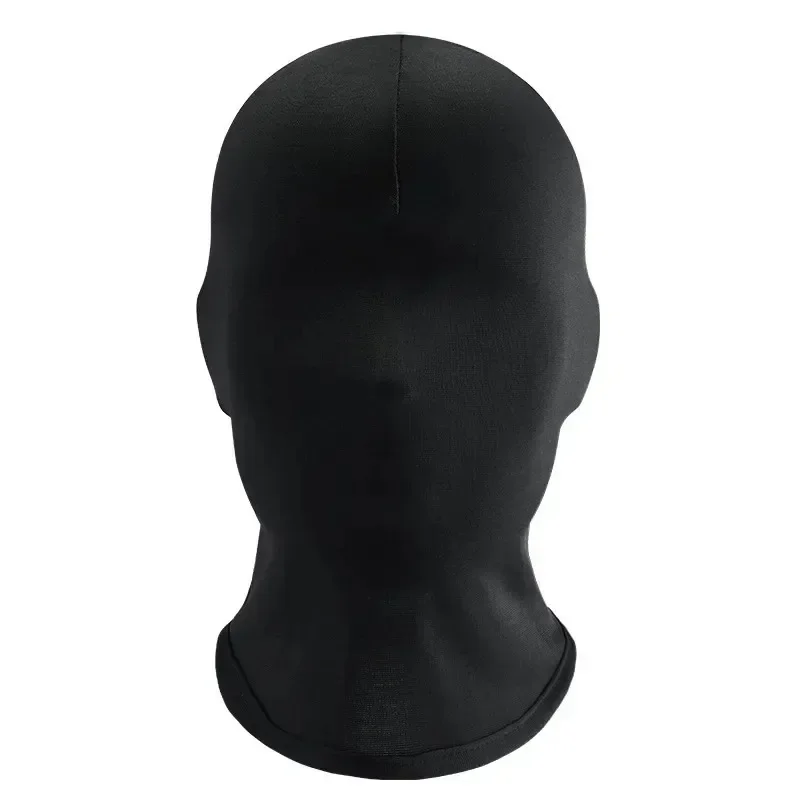 Gorro negro de cara completa sin agujeros para mujer y hombre, gorro táctico del ejército Cs, pasamontañas, protección solar Uv, máscara de esquí multiagujero para bicicleta y motocicleta