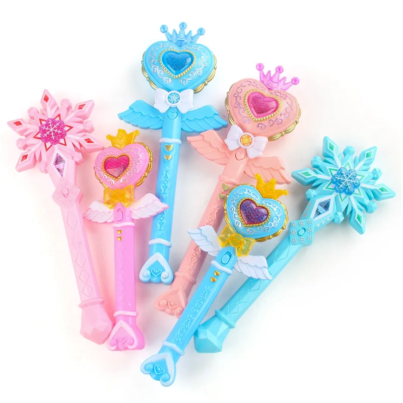 เด็ก Magic Wand Fairy Wand ไฟฟ้าของเล่นเสียงแสงแกล้งทําเป็นของเล่นบทบาทเล่น Props ของขวัญวันฮาโลวีนคริสต์มาสสําหรับหญิง