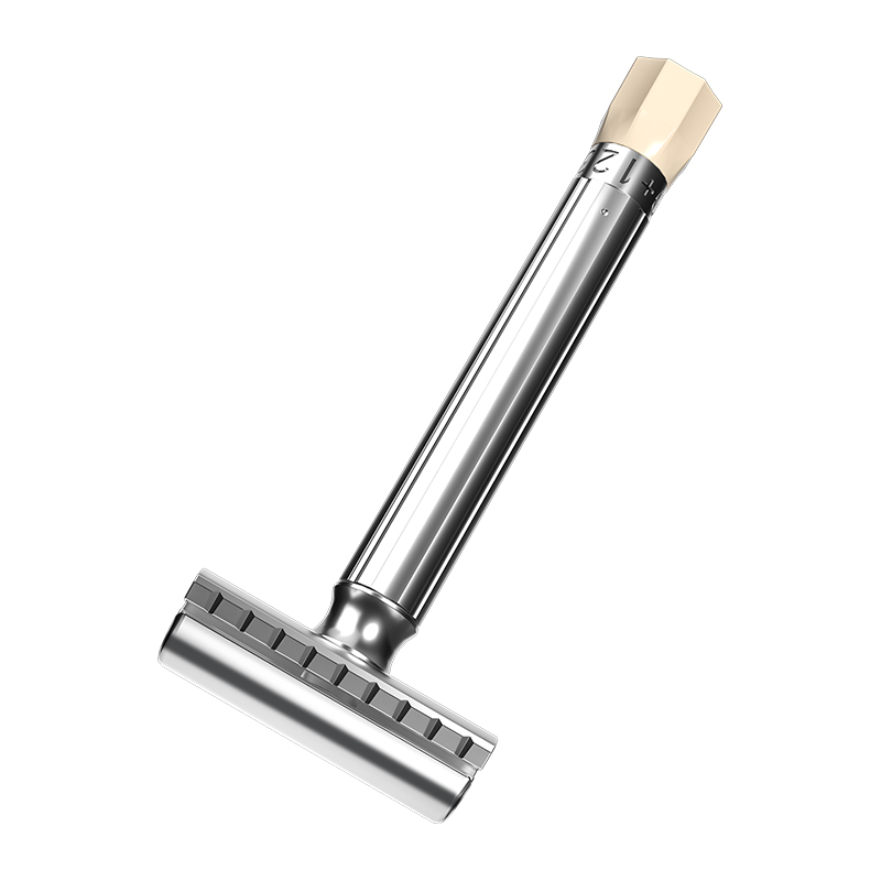 Men's Zinc Alloy Metal Safety Razor 9-speed Sharpness Adjustalbe Shaver Classic Styling Quick Replacement Blade With 5 blades