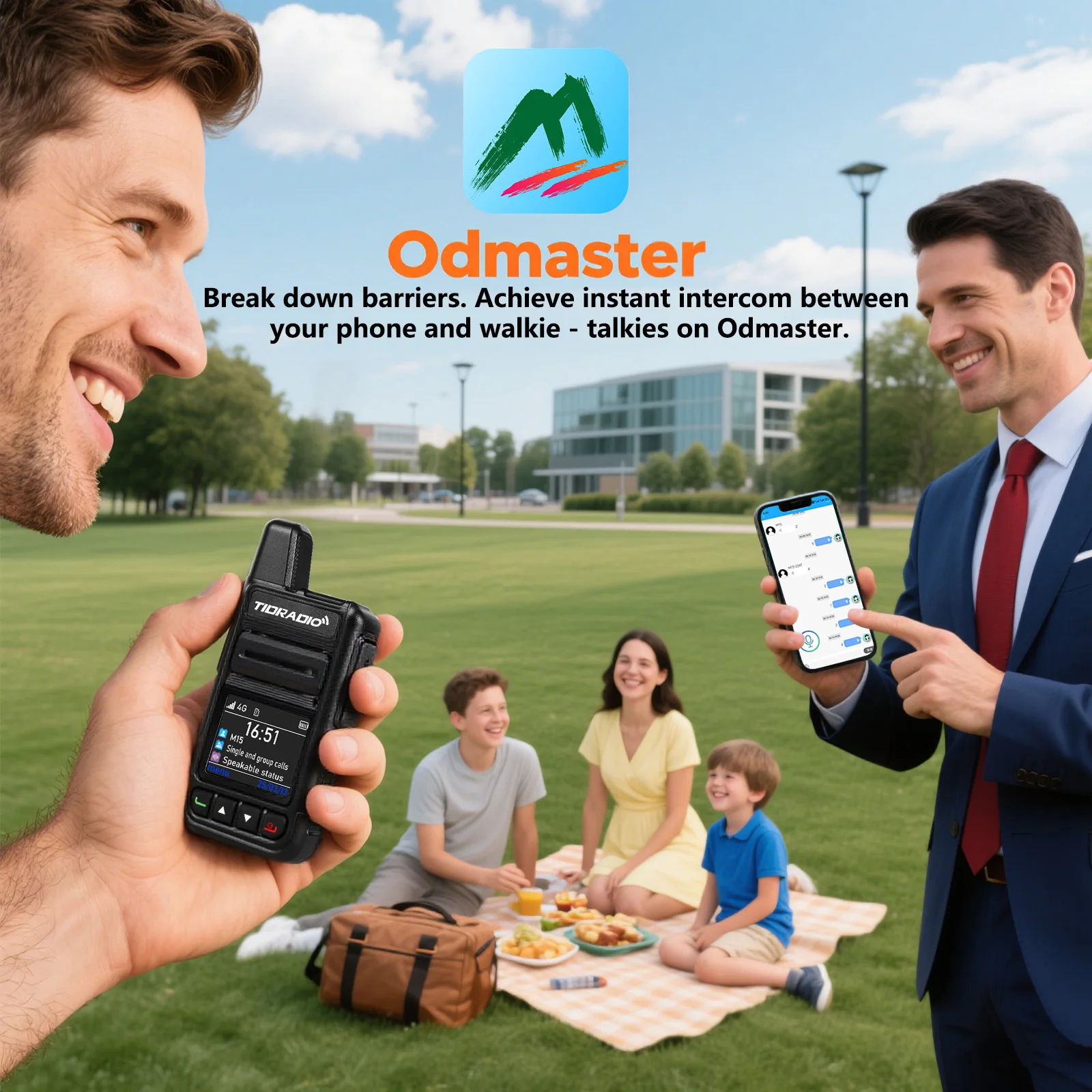 TIDRADIO TD-M15 Global POC Radio with 1 Year Sim Card Walkie Talkie Long Range 4G Network 5000 Miles for Hiking and Camping