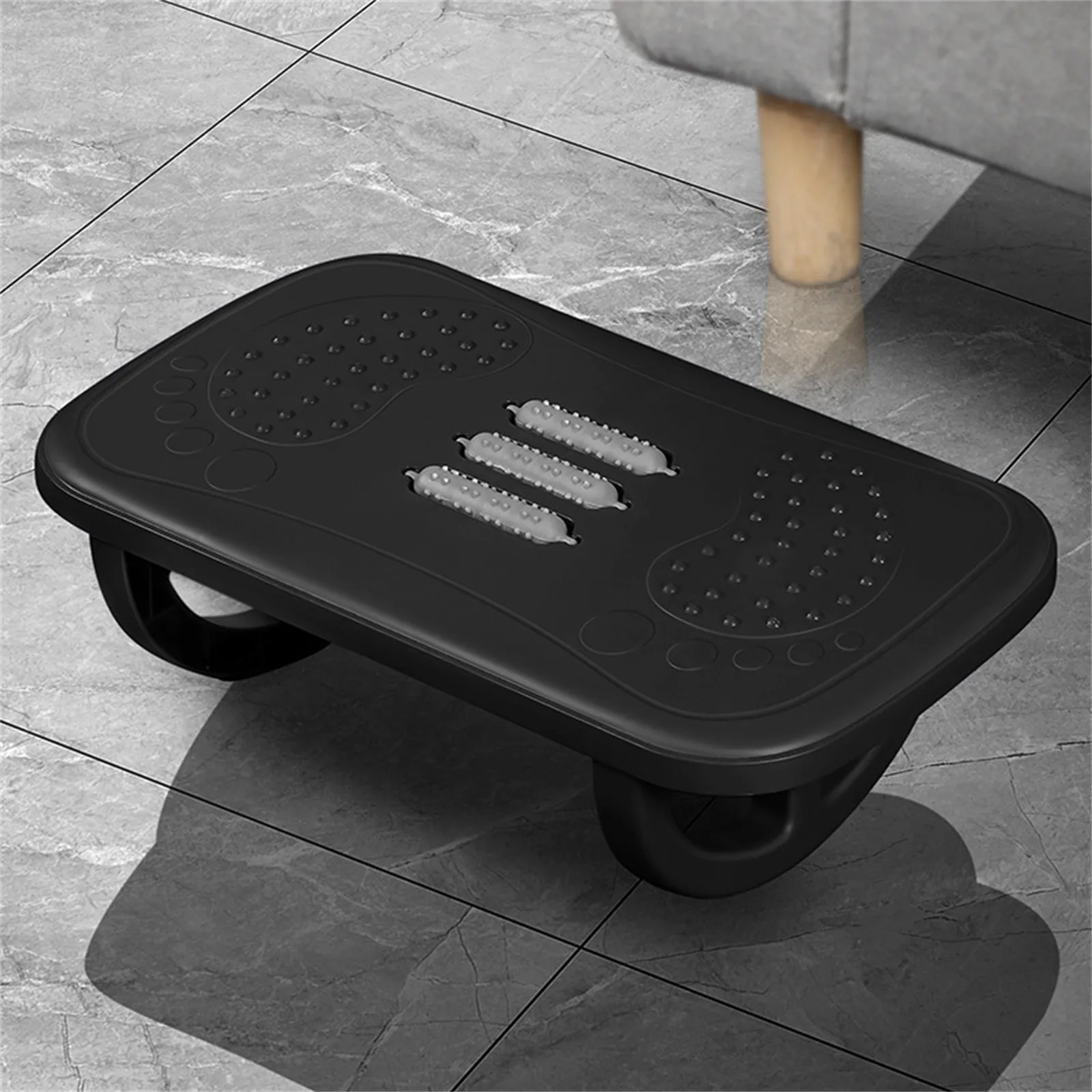 Reposapiés mecedora para debajo del escritorio en el trabajo, reposapiés debajo del escritorio para uso, reposapiés ergonómico debajo del escritorio, soporte para pies para masaje