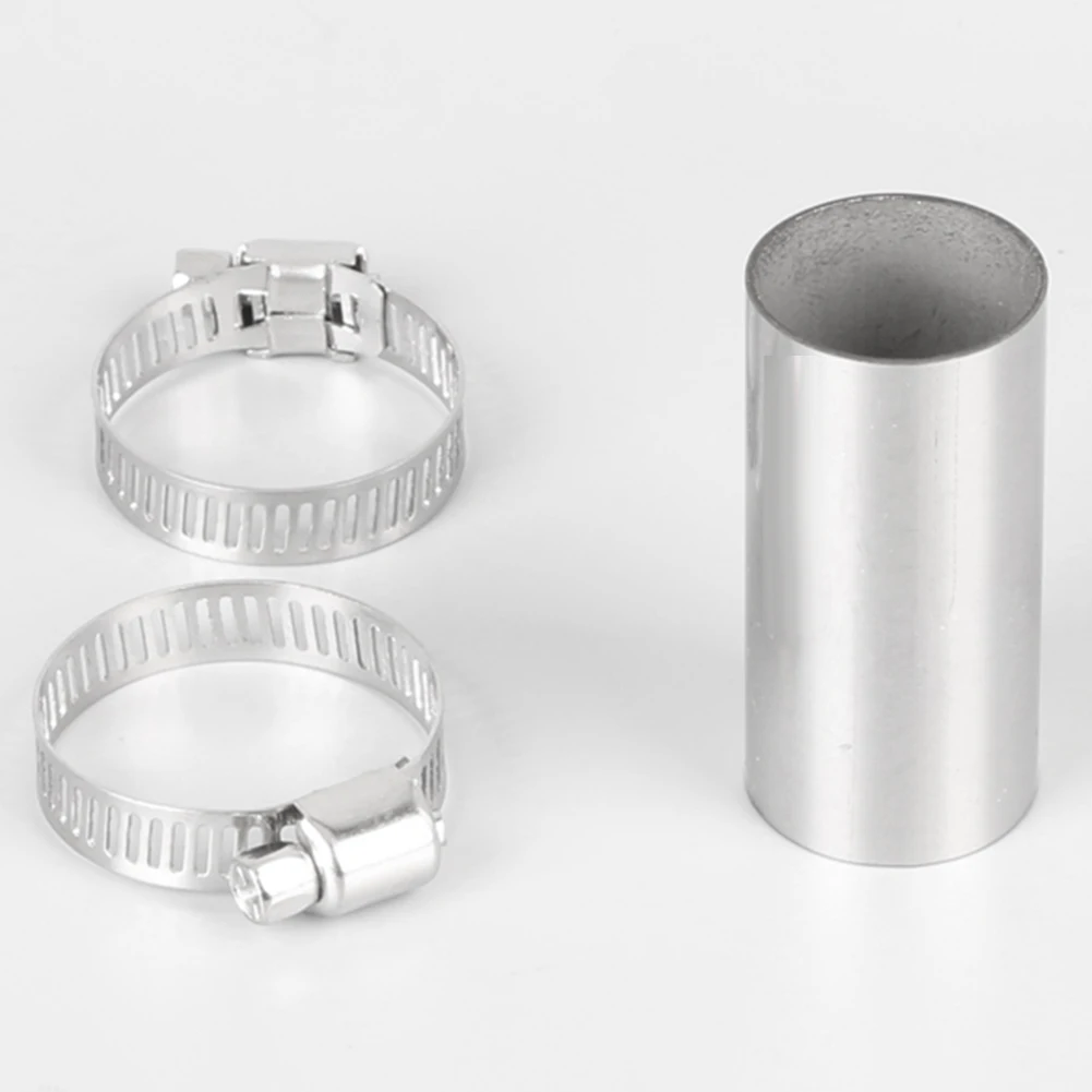 24Mm Heater Exhaust Pipe Connector Air Parking Heater Stainless Steel Gas Vent Hose with Clamps for Webasto Heater